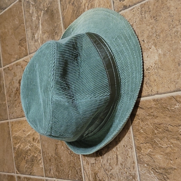 Sage Green Corduroy Fedora! - Picture 3 of 4